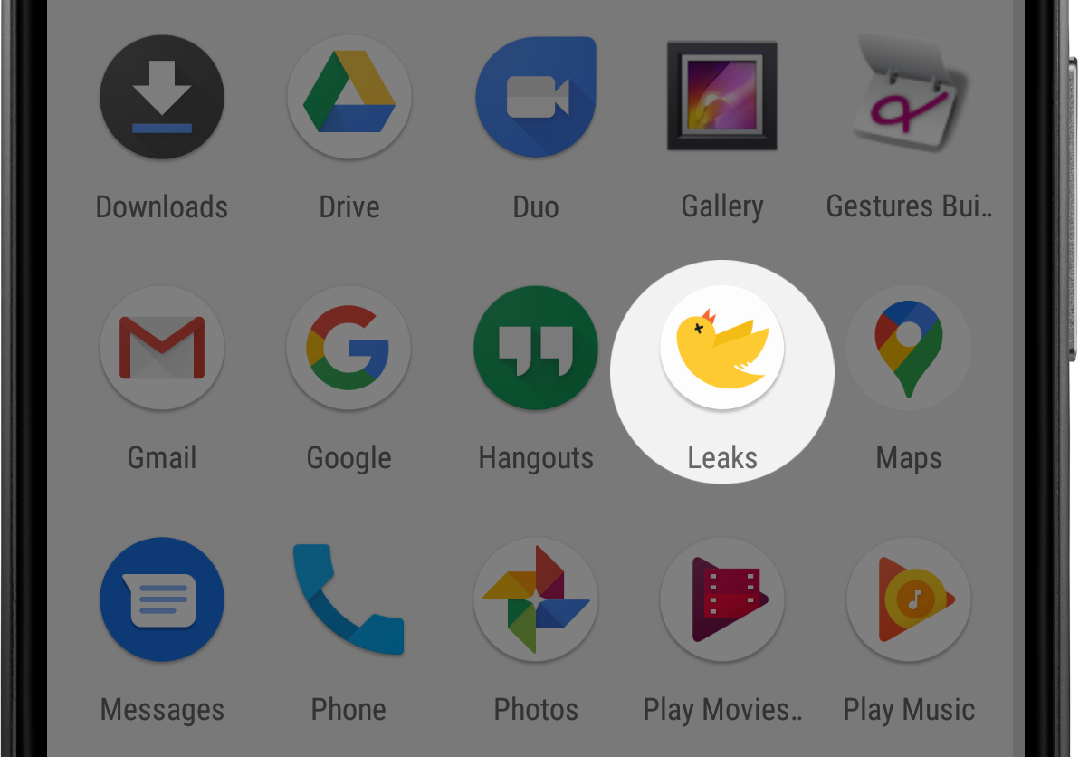 LeakCanary 为每个安装 LeakCanary 的应用添加一个启动器图标
