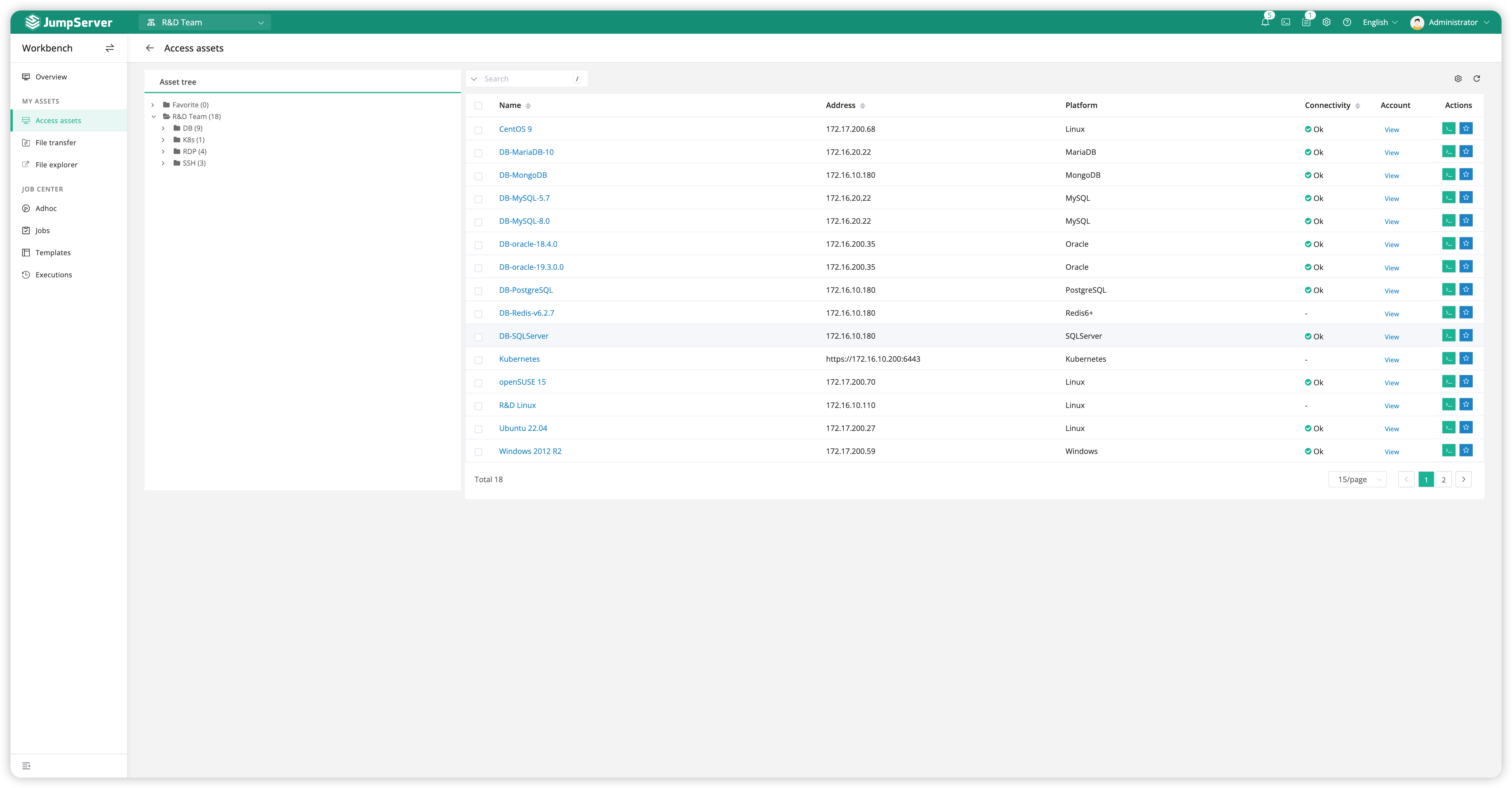 JumpServer 工作台