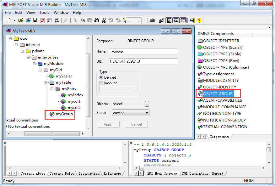 将叶子节点添加到group中