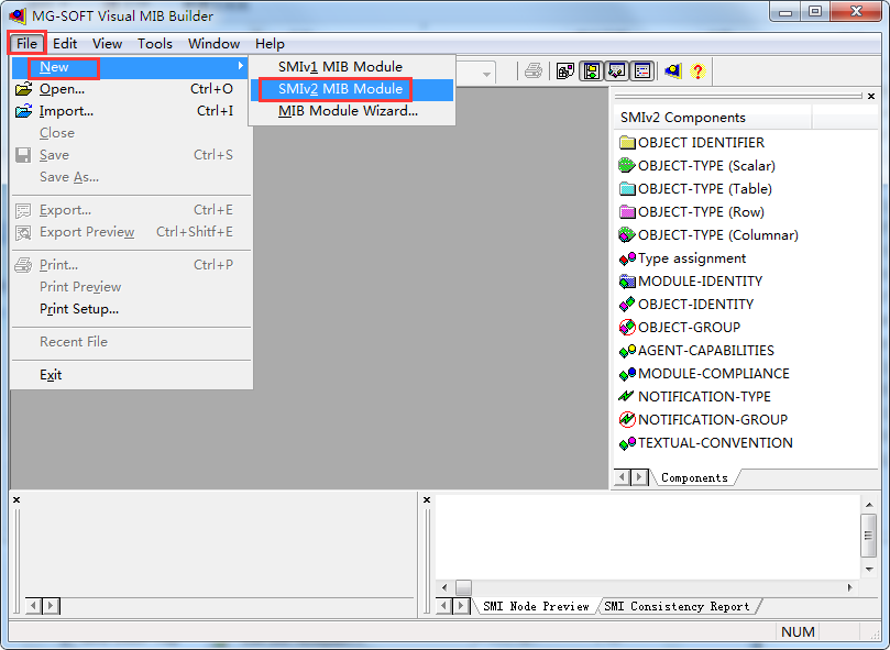 新建SMIv2 MIB Module