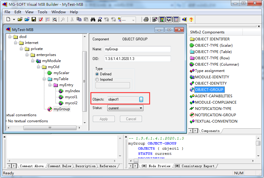 将叶子节点添加到group中