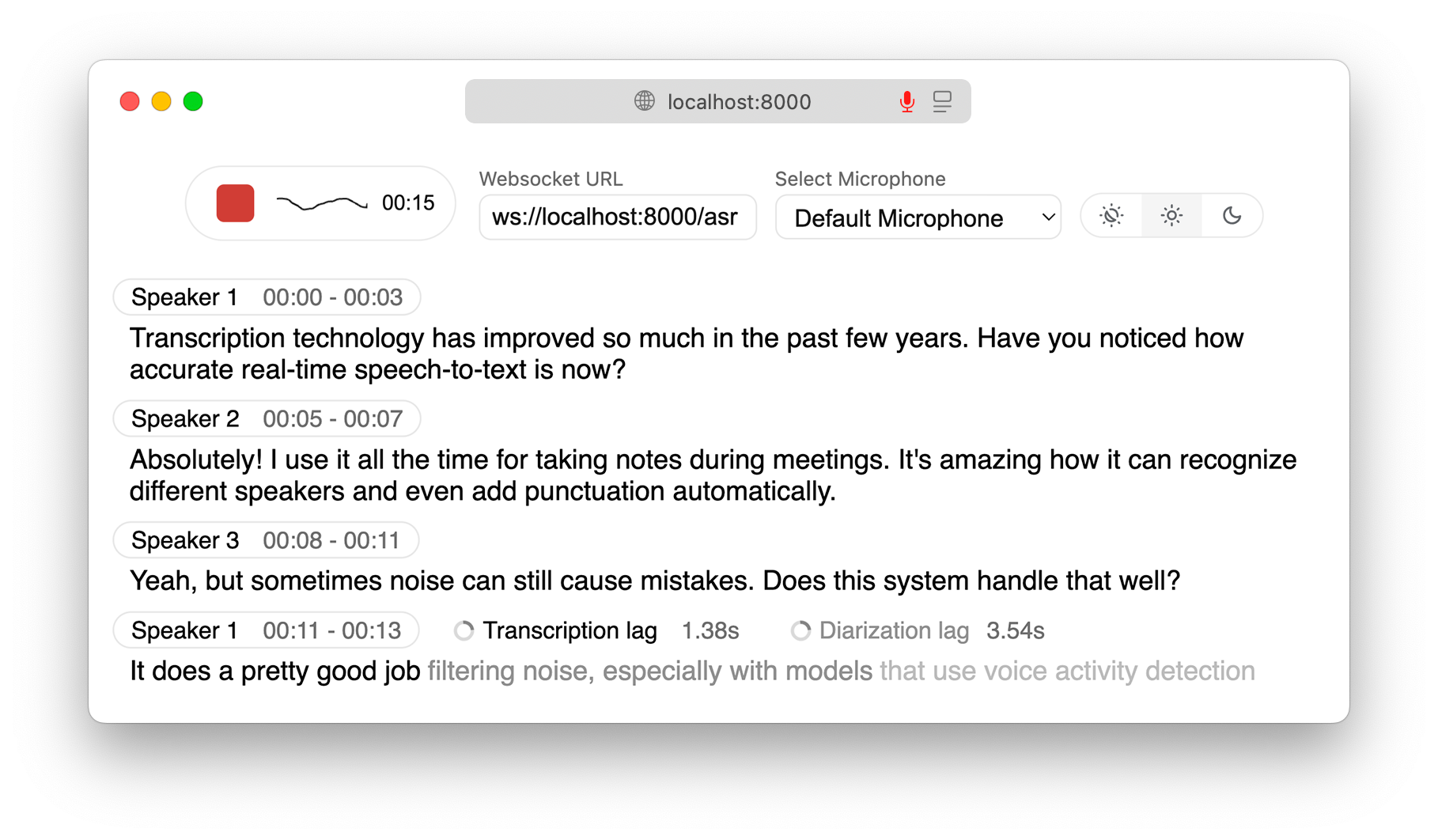 WhisperLiveKit Demo