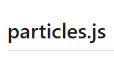 particles.js用于创建粒子的轻量级JavaScript库